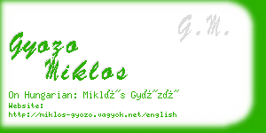 gyozo miklos business card